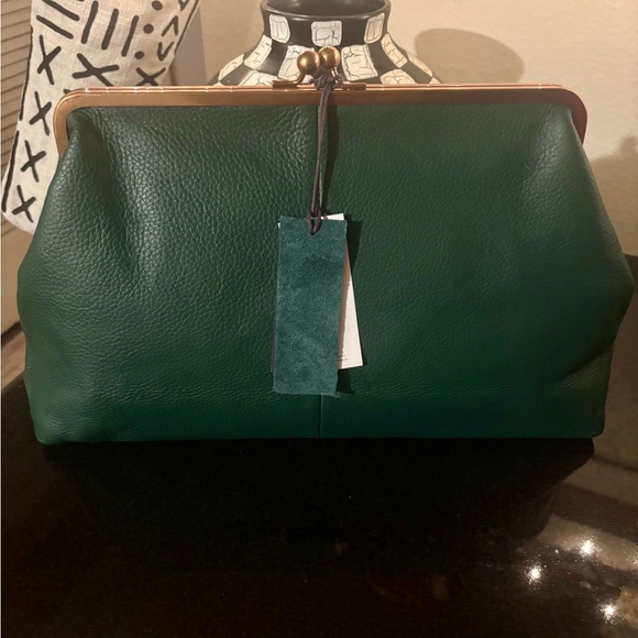 American Leather Co Grace Oversized Clutch NWT - Picture 2 of 12
